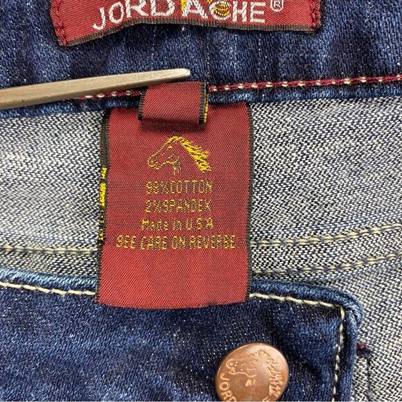 Jordache Women's Vintage Bootcut Dark Wash Jeans Made in USA  |   Size:  31 - Picture 14 of 15